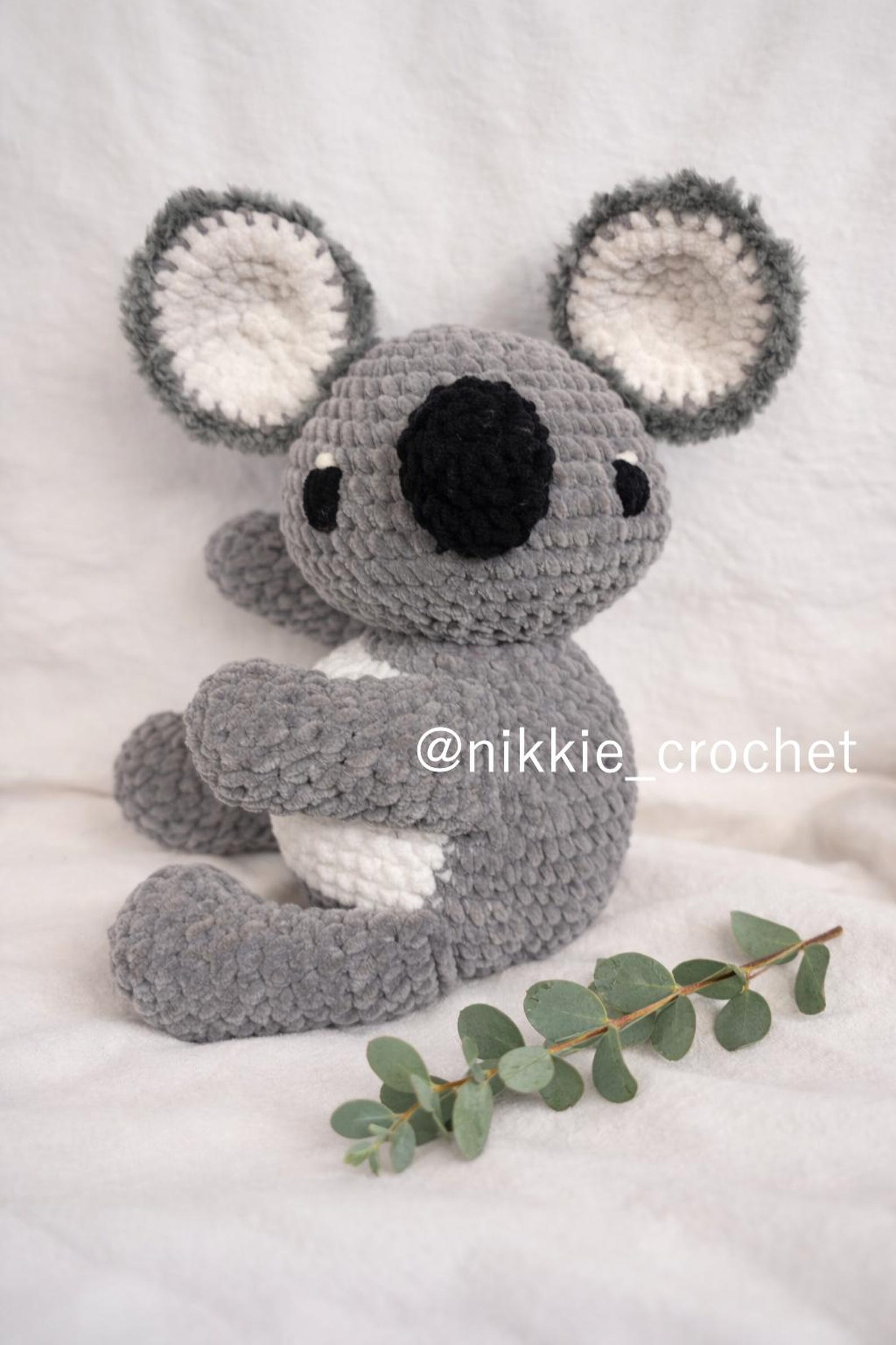 Amigurumi koala crochet design by Nikkie Crochet Designs
